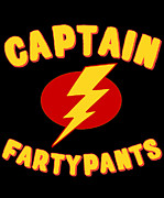 Captain Fartypants Funny Fart Digital Art by Flippin Sweet Gear