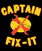 Captain Fix-It Digital Art by Flippin Sweet Gear