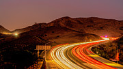 Car Trails on Highway 101 Photograph by Lindsay Thomson