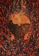 Caramel Drizzle Cakeball Painting by Sherell Marie Caramel Drizzle Cakeball Painting by Sherell Marie