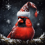 Cardinal Claus Painting by Lourry Legarde Cardinal Claus Painting by Lourry Legarde