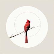 Cardinal's Perch Painting by Lourry Legarde Cardinal's Perch Painting by Lourry Legarde
