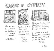 Cards of Mystery Drawing by Roz Chast