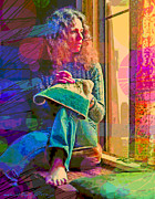 Carole King Tapestry Painting by David Lloyd Glover