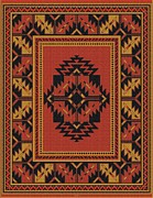 Carpet - 158 Digital Art by Mehran Akhzari