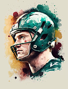 Carson Wentz Digital Art by Dieu Vuong Kha