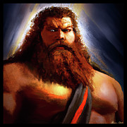 Cashel the Barbarian Mixed Media by Shawn Dall