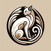 Cat 1 Digital Art by Arina Gallery