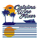 Catalina Wine Mixer Beach Palm Trees Digital Art by Jacob Zelazny