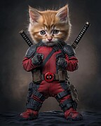 Catpool Digital Art by Ben Tomball