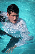 Caz in the pool, suited Photograph by JJ Whitley Caz in the pool, suited Photograph by JJ Whitley