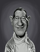 Celebrity Sunday - John Wayne Digital Art by Rob Snow