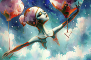 Celestial Acrobat 2 Digital Art by Lisa Yount