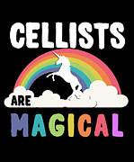 Cellists Are Magical Digital Art by Flippin Sweet Gear