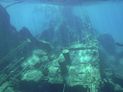 Cement Deck of the Shipwreck Sapona Photograph by Dan Podsobinski
