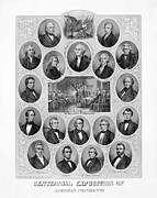 Centennial Exposition of American Presidents - 1876 Drawing by War Is Hell Store