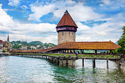Chapel bridge in Old town Lucerne Switzerland Photograph by Dejan Jovanovic