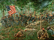 Charge of the 20th Maine Painting by Mark Maritato