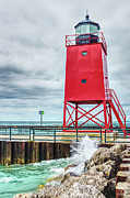 Charlevoix South Pierhead Lighthouse Photograph by Jennifer White