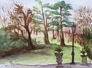 Stanhill Court in Charlwood Painting by Roxy Rich