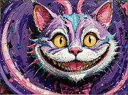 Cheshire Cat with Sadistic Smile Ai Art by AI Digital