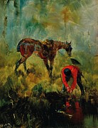 Cheval de chasse a courre  Drawing by Henri de Toulouse Lautrec French