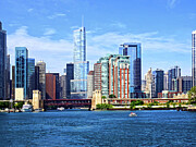 Chicago IL - View From Lake Michigan Photograph by Susan Savad Chicago IL - View From Lake Michigan Photograph by Susan Savad
