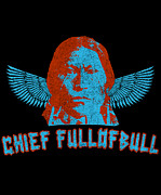 Chief Fullofbull Retro Digital Art by Flippin Sweet Gear