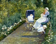 Children in a Garden - Mary Cassatt Digital Art by Samuel HUYNH