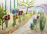 Christinas Garden at GBV Painting by Roxy Rich