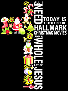 Christmas Cross Digital Art by Jacob Zelazny