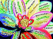 Christmas Flower Painting by Cherry Vercher