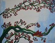 Christmas Nest Painting by Christina Knight Christmas Nest Painting by Christina Knight