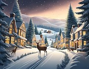Christmas Seasonal Greeting Card Digital Art by Robert Blandy Jr