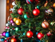 Christmas Tree Greeting Card Digital Art by Robert Blandy Jr