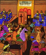 Church Scene Reimagined Painting by D Powell-Smith