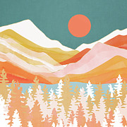 Citrus Mountains Digital Art by Spacefrog Designs