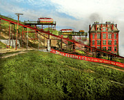 City - Cincinnati, OH - Putting the fun in funicular 1906  Photograph by Mike Savad