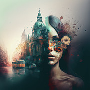 City Dreams Digital Art by Anna Rumiantseva