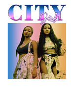 City Girls Bootleg Vintage Retro Design Digital Art by Kirania Finest