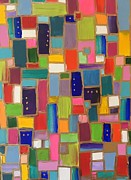 City Grid Painting by Debora Sanders