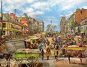City - Montreal, CA - Jacques Cartier Square 1900 Photograph by Mike Savad City - Montreal, CA - Jacques Cartier Square 1900 Photograph by Mike Savad