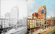 City - New York, NY - The New Amsterdam Theater 1905 - Side by Side Photograph by Mike Savad City - New York, NY - The New Amsterdam Theater 1905 - Side by Side Photograph by Mike Savad