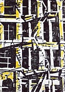 Cityscape, New York, NY Drawing by Dominique Lecomte Cityscape, New York, NY Drawing by Dominique Lecomte