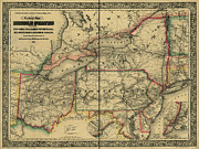 Civil War Railroad Map 1862 Drawing by Vintage Maps