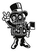 Classic Camera man Digital Art by Long Shot