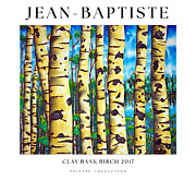 Clay Bank Birch Poster Painting by Daniel Jean-Baptiste