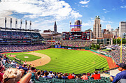 Cleveland Baseball Stadium Skyline View Photograph by Gregory Ballos