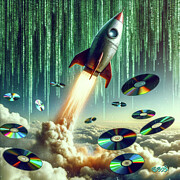 Climbing The Charts With A Bullet Digital Art by Ebenlo - Painter Of Song