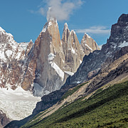 Close view of Cerro Torre, Egger Torre and aguja Stanhard Photograph by Henri Leduc
